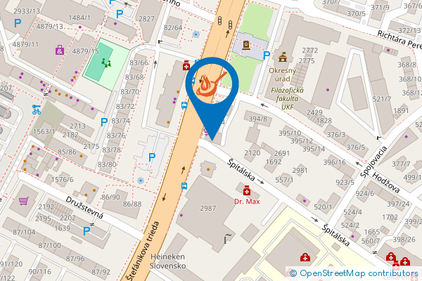 Mapa - Friends & Rosario Ristorante, Špitálska 2,