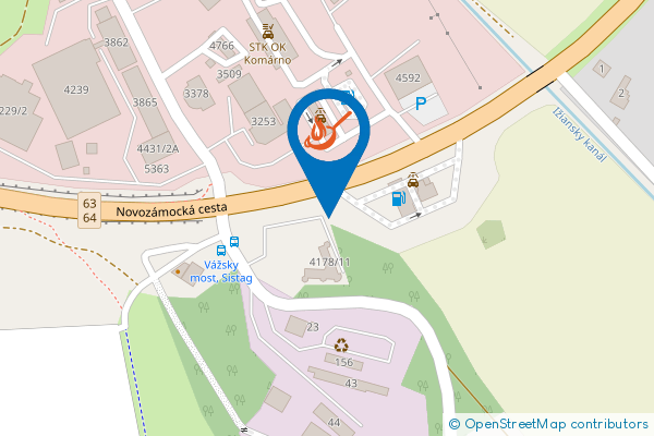 Mapa - Meat Heads Pub, Novozámocká cesta 11, 945 01 Komárno-Malá Iža