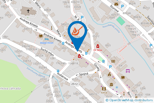 Mapa - Reštaurácia v Uličke, Námestie slobody 9,