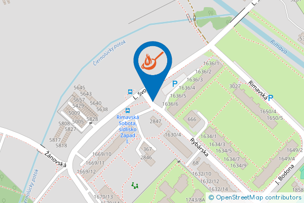 Mapa - Restaurant Palazzo, Rybárska 2847 97901, Sobôtka,