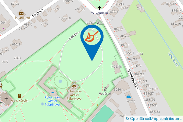 Mapa - Wellness Palárikovo, Remeselnícka 707/16,
