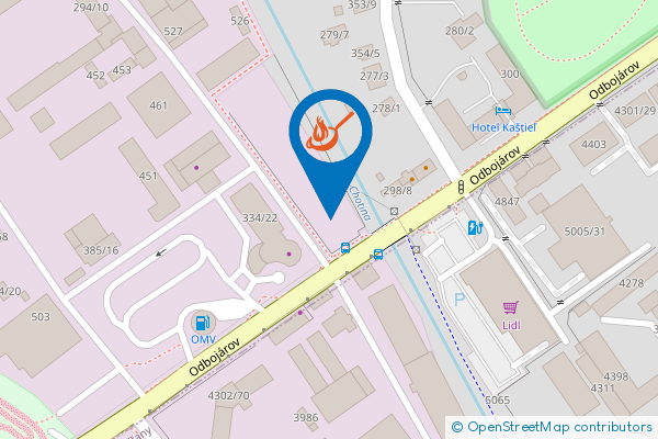 Mapa - Domča_pizza_burgre, Odbojárov 297,