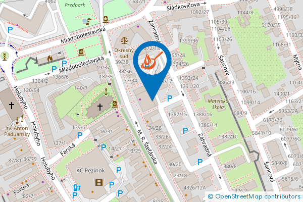 Mapa - Famílja Trattoria, M. R. Štefánika 30,