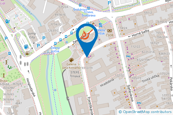 Mapa - Iná haluška - Trnava, Františkánska 21,