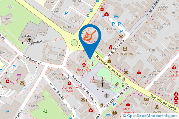 Mapa - MAM Burger, Námestie svätého Michala 18/21,