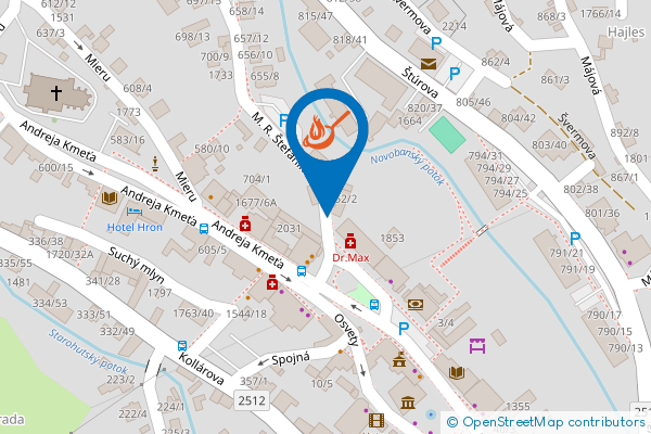 Mapa - Pizzeria Ristorante Terra Mia, Námestie slobody 14,