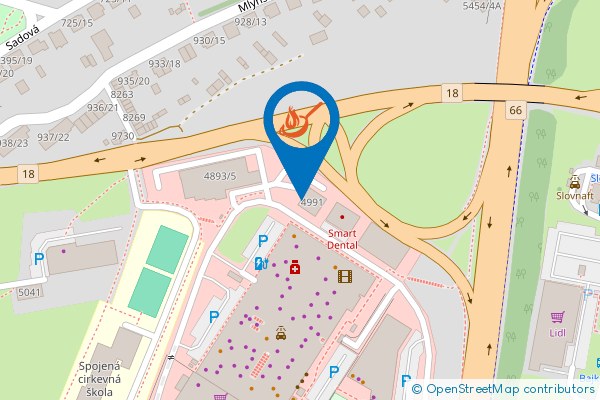 Mapa - Prezo, Dlhé hony 5268/9, 058 01, Poprad