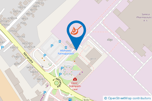 Mapa - The Kitchen Bistro & Café, Nitrianska 102/A,