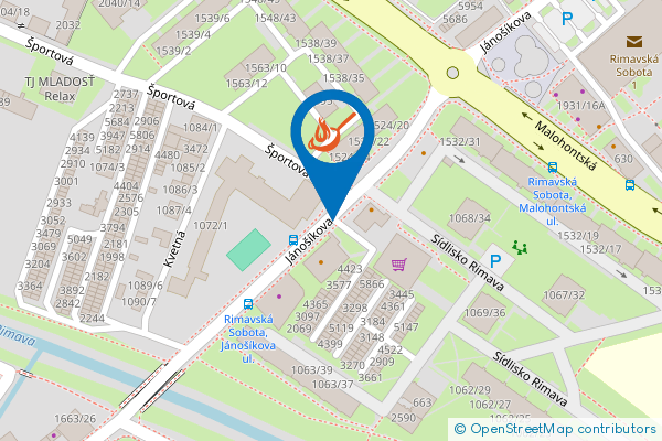 Mapa - Zoraya Restaurant & Caffé, Jánošíkova 224,