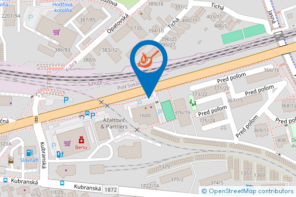 Mapa - Bistro FALCO, Pred Poľom 1600/1