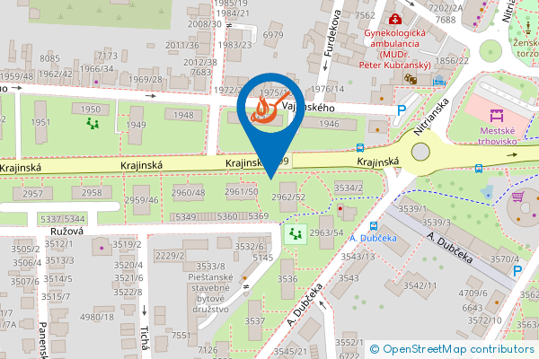 Mapa - Chuťovka Piešťany - Pizza Napoletana, Ružová 3533/8,