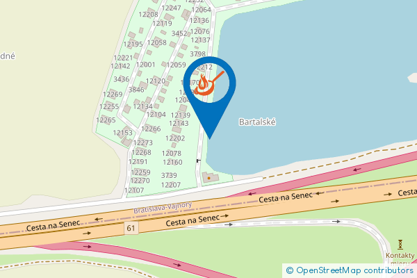 Mapa - Koliba Vajnorák, 831 07 Vajnory