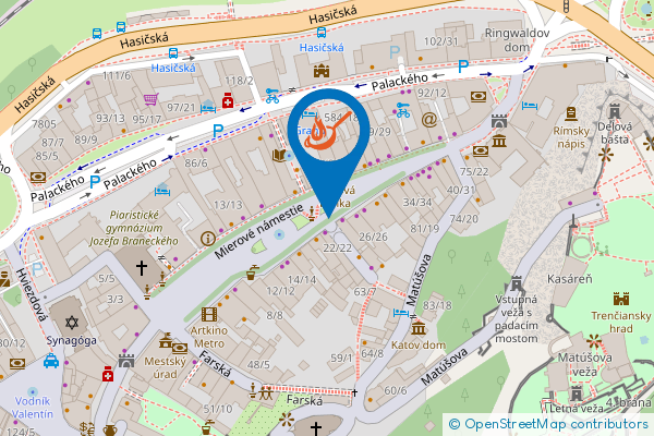 Mapa - Sabaraca Pub, Štefánikova 2799, Bardejov